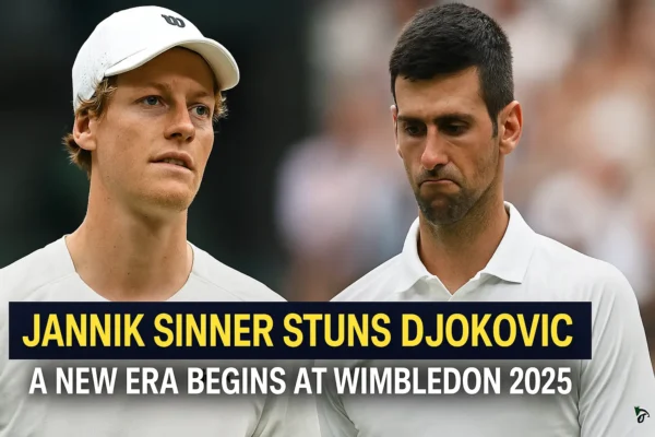 Jannik Sinner Stuns Djokovic: A New Era Begins at Wimbledon 2025 Jannik Sinner Stuns Djokovic