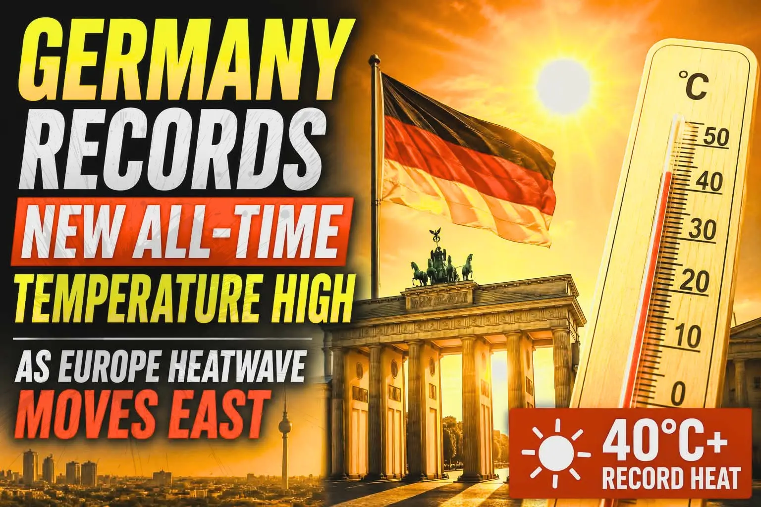 Germany Shatters Tempeature Records